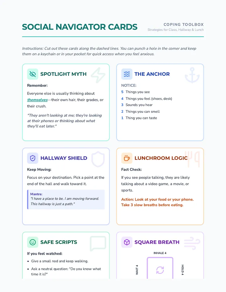 Social Navigator Cards