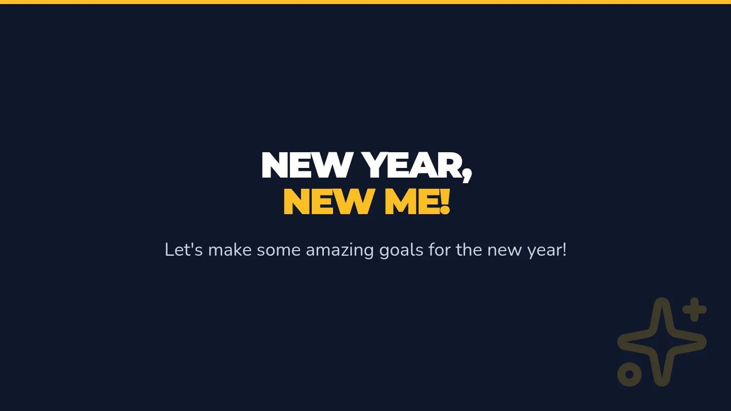 New Year New Me Slides