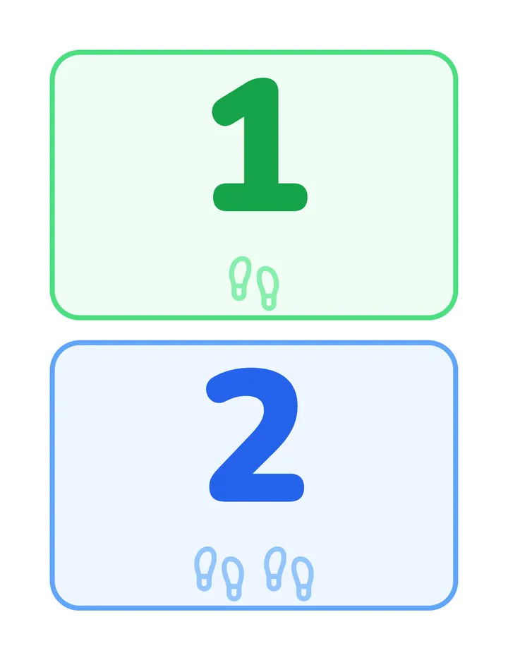 Lily Pad Number Mats
