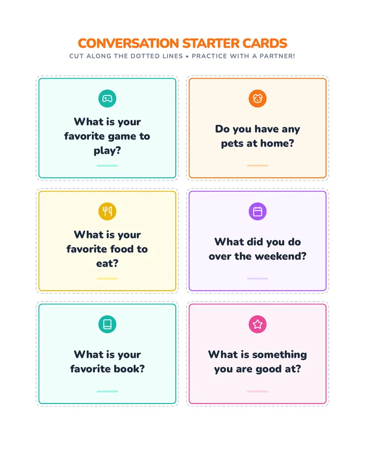 Conversation Starter Cards