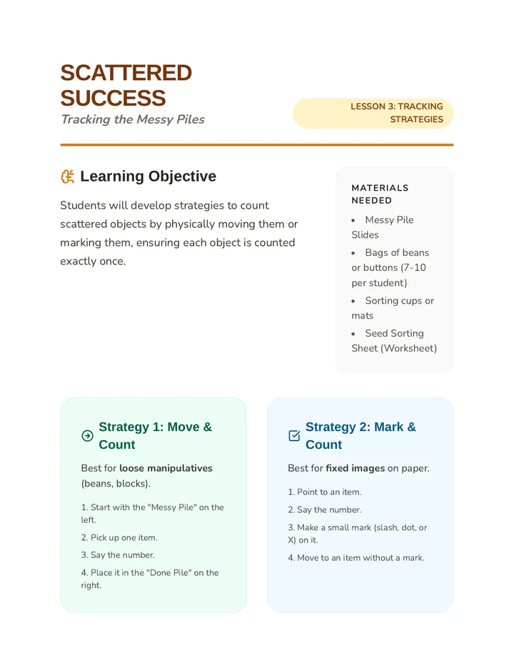 Scattered Success Teacher Guide