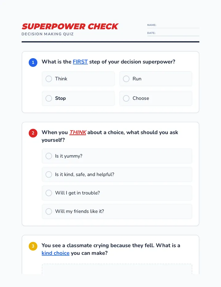 Superpower Check Quiz