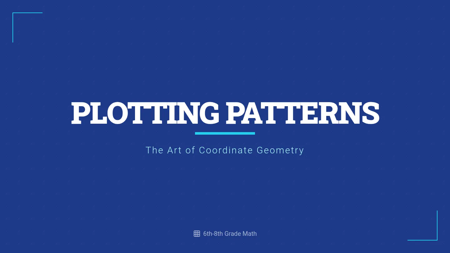 Plotting Patterns Slides