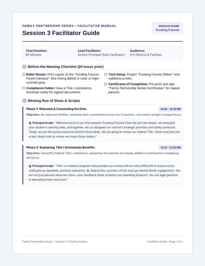Funding Futures Facilitator Guide