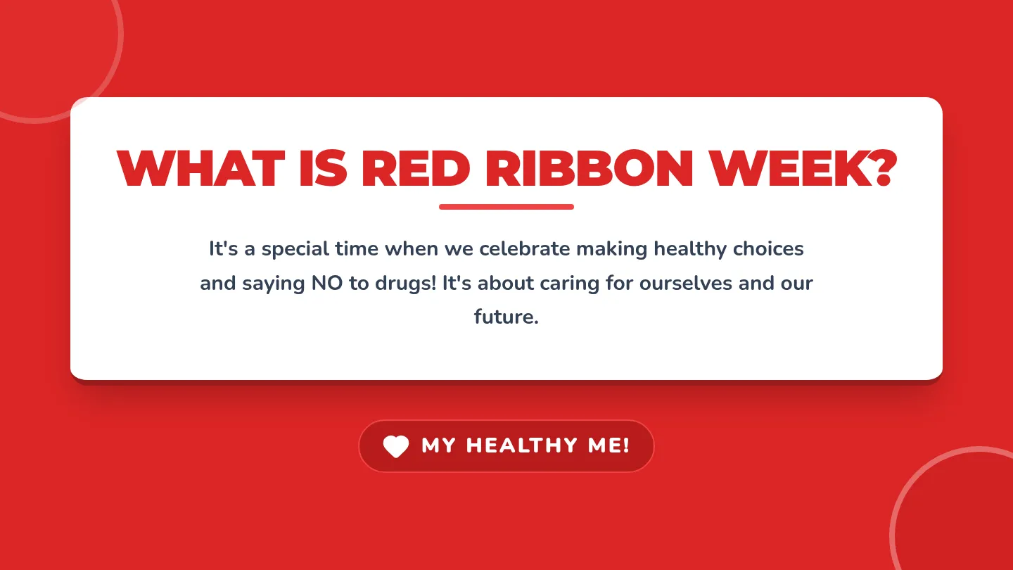 Red Ribbon Presentation Slides
