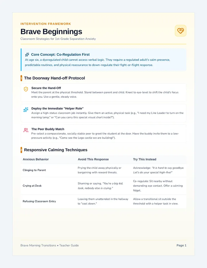 Brave Beginnings Teacher Guide