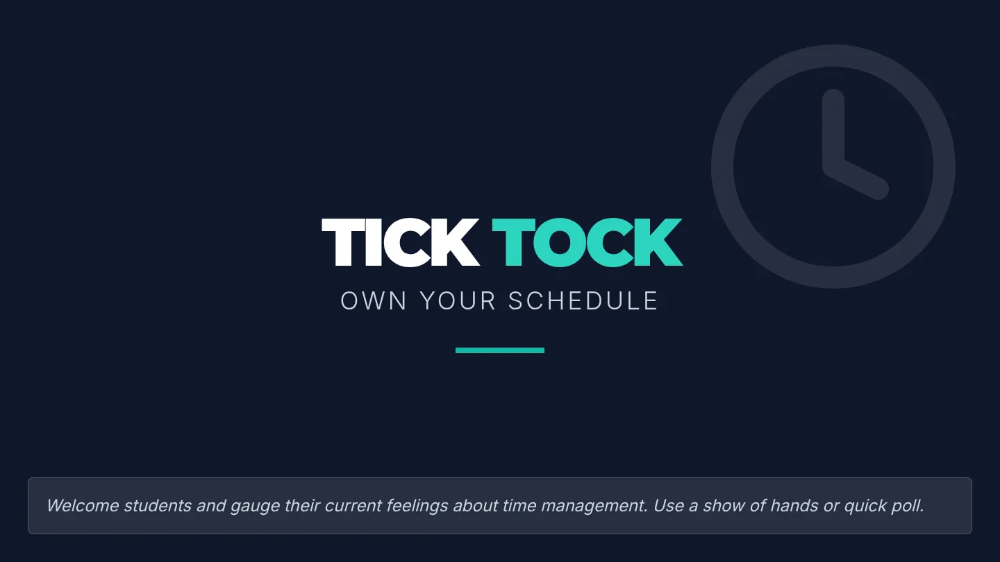 Time Management Slide Deck
