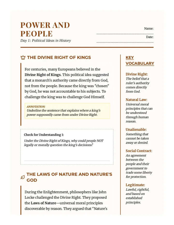 Power and People Reader