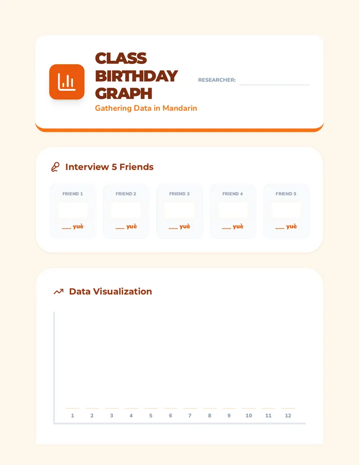 Class Birthday Graph Activity
