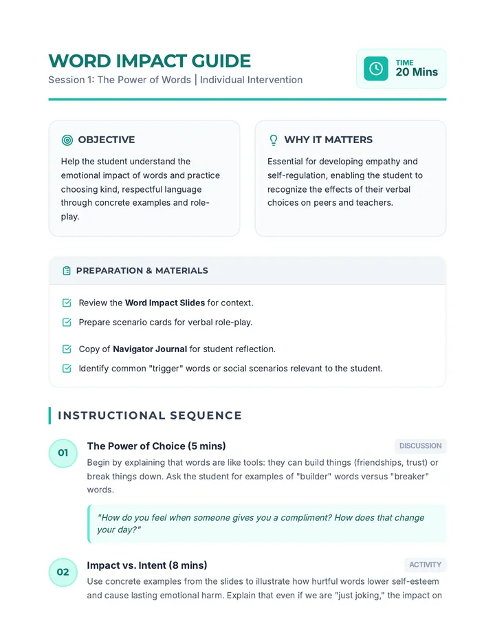 Word Impact Guide