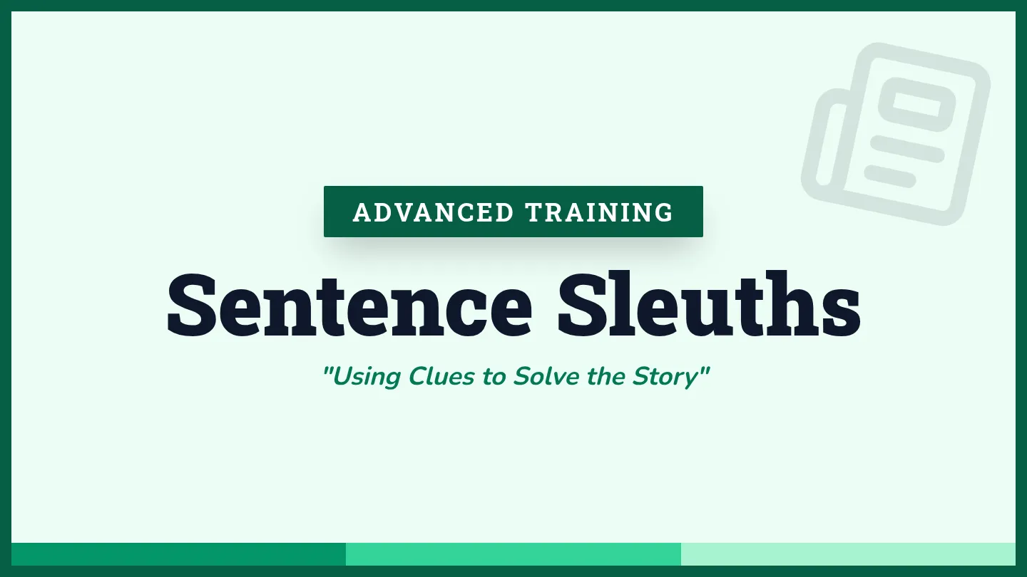 Sentence Sleuths Slides