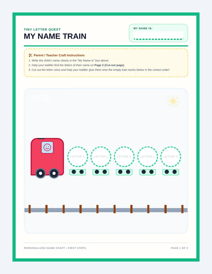 My Name Train Activity