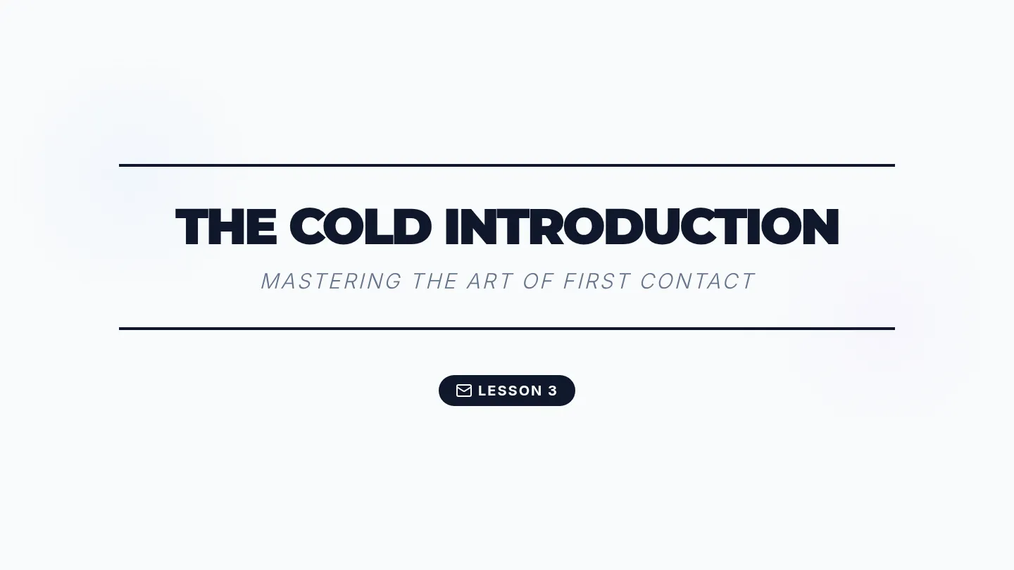 Cold Intro Slides