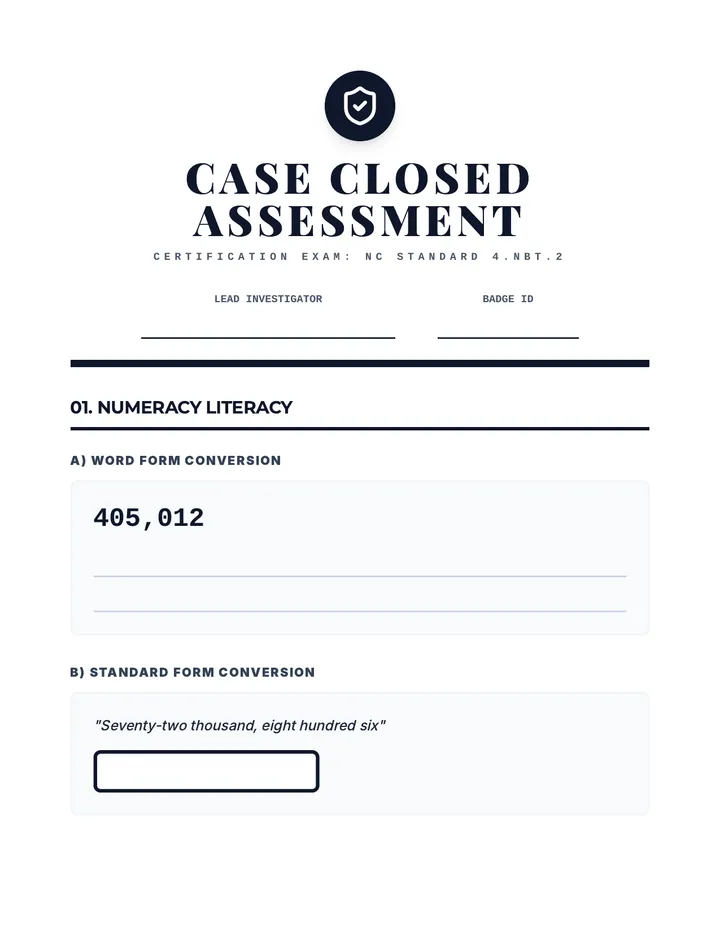 Case Closed Assessment Document