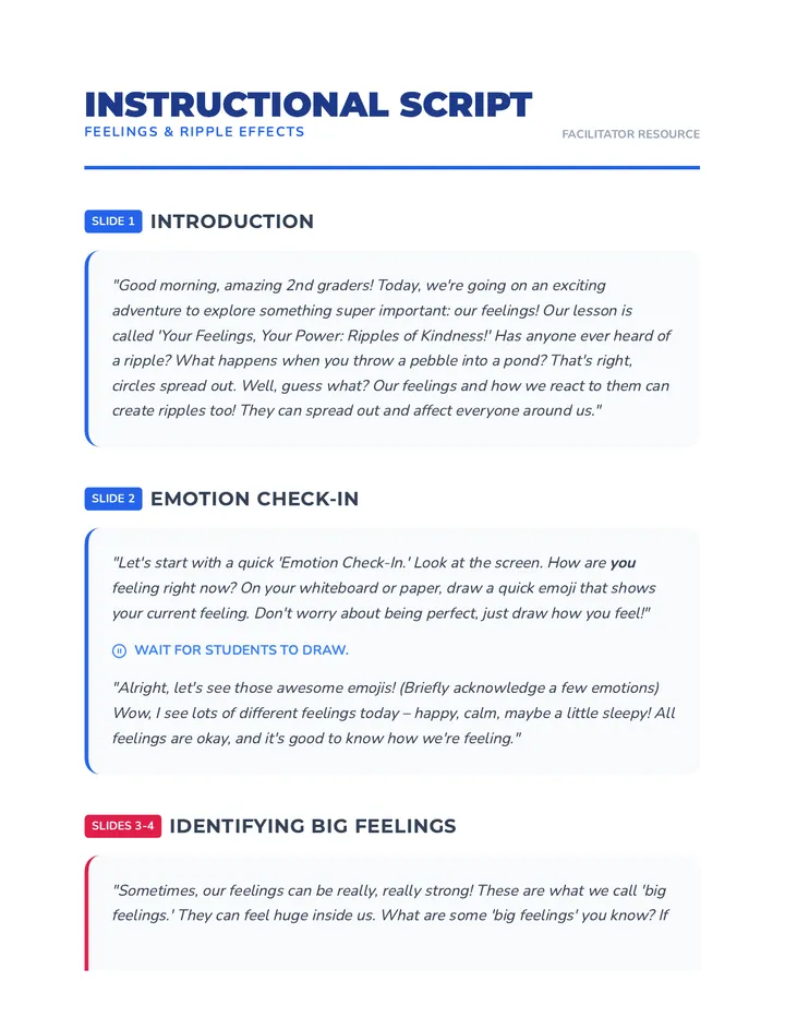 Instructional Script