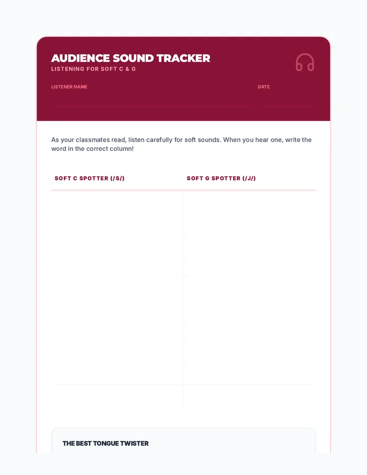 Audience Sound Tracker Log