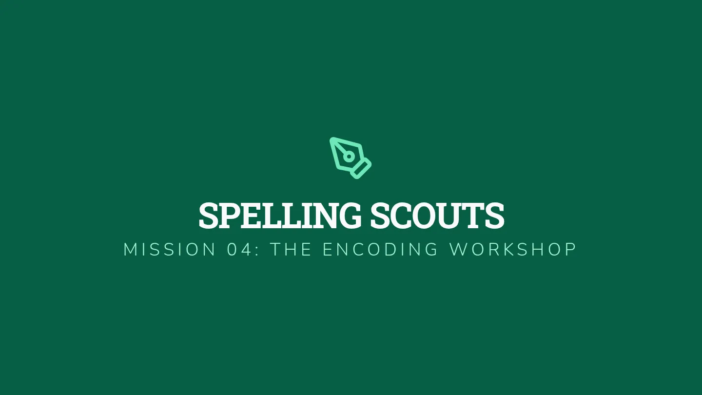 Spelling Scouts Slides