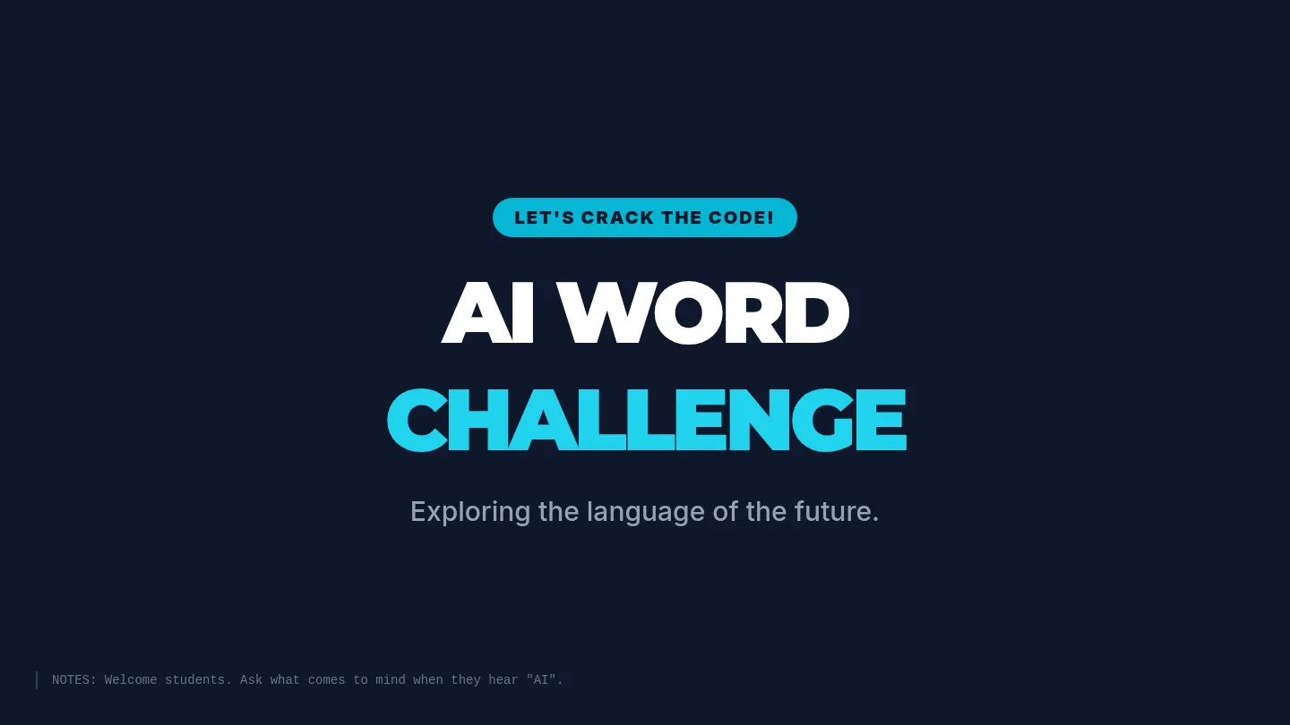 AI Word Challenge Slide Deck
