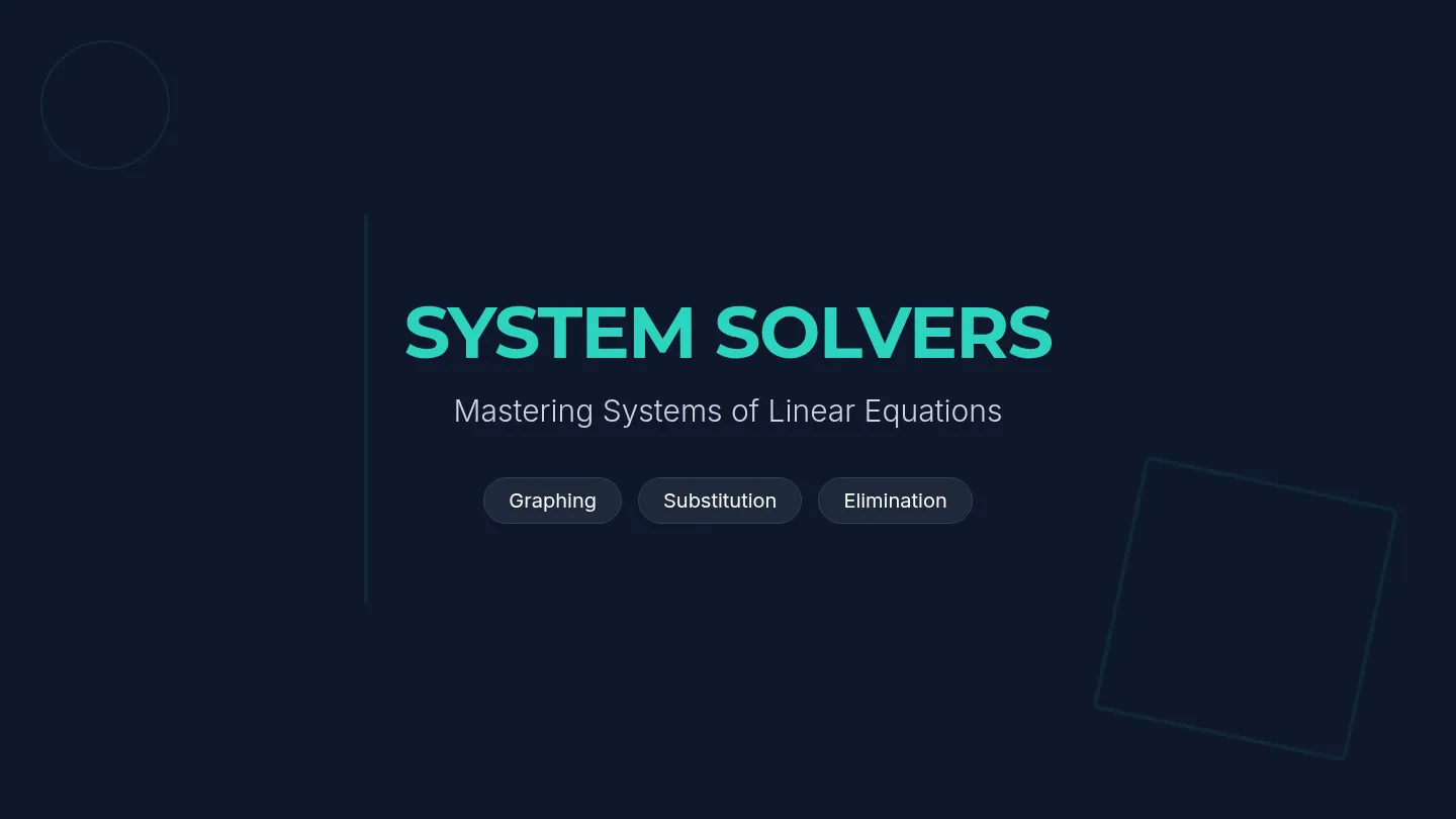 System Solvers Slides