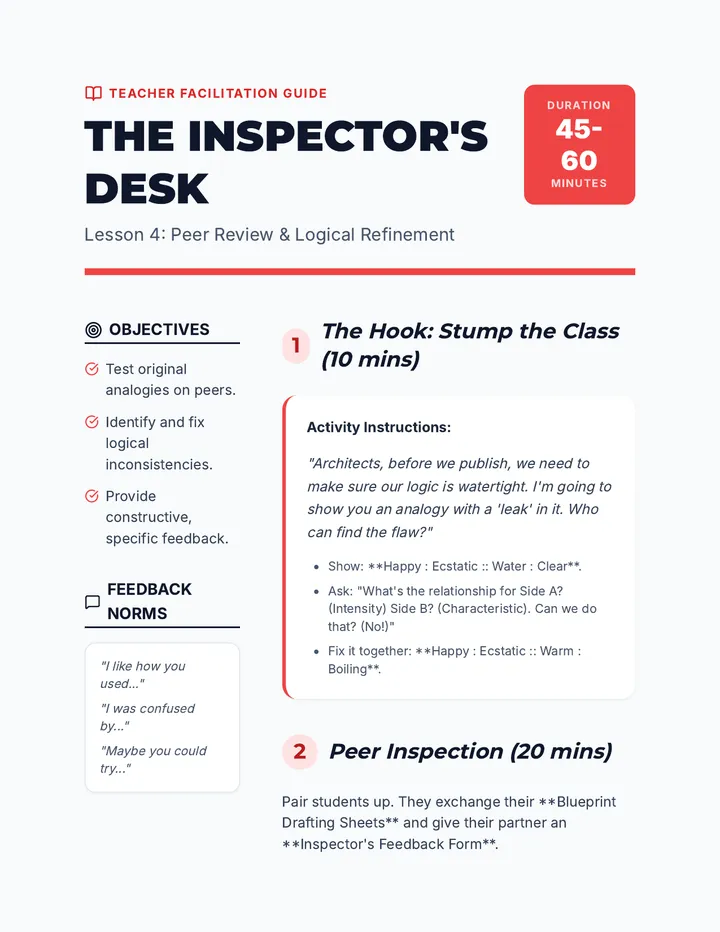 Logic Teacher Guide