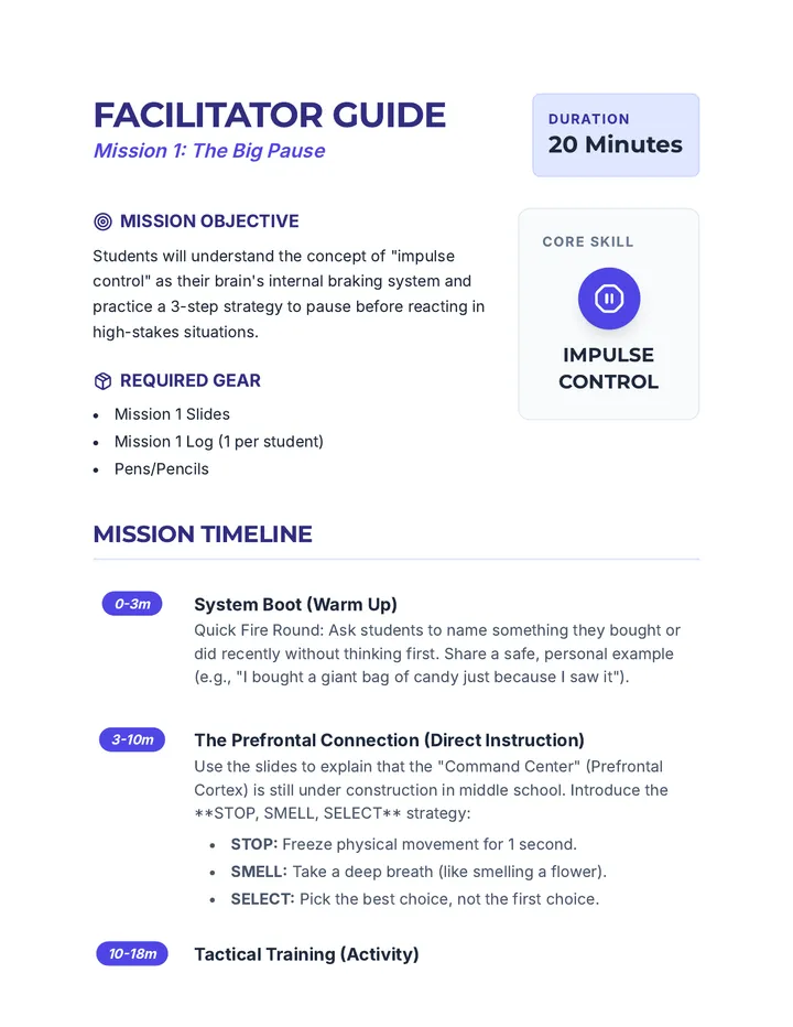 The Big Pause Facilitator Guide