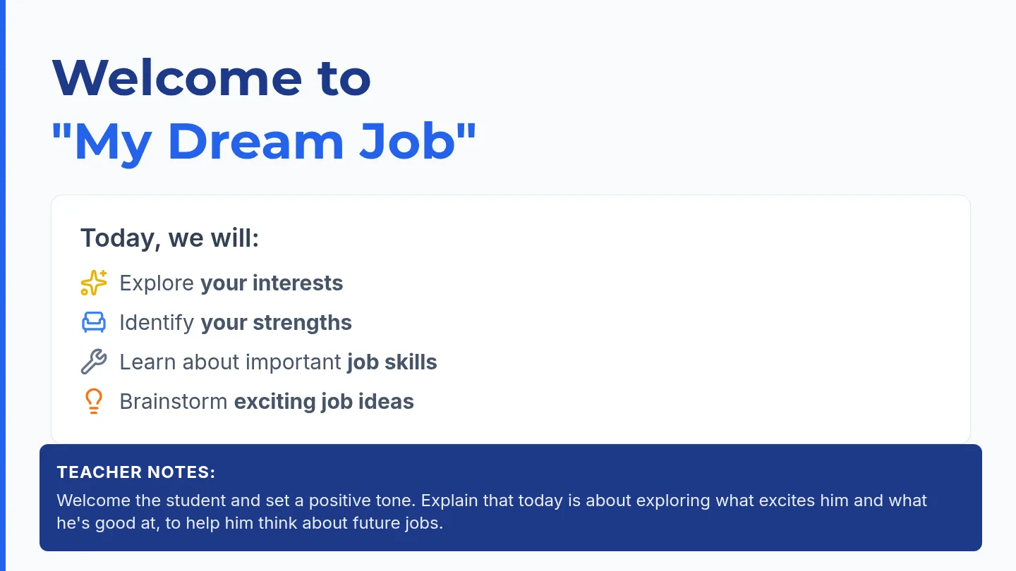 My Dream Job Slide Deck Presentation