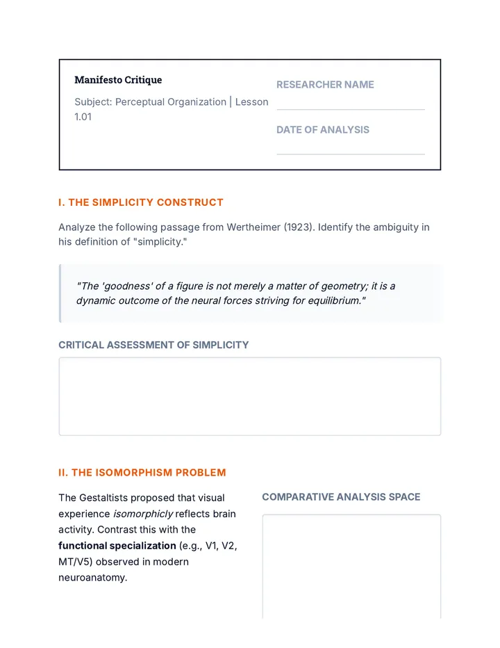 Manifesto Critique Handout