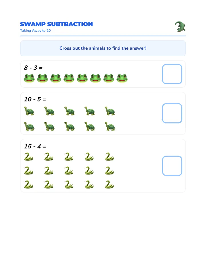 Cross Out Subtraction