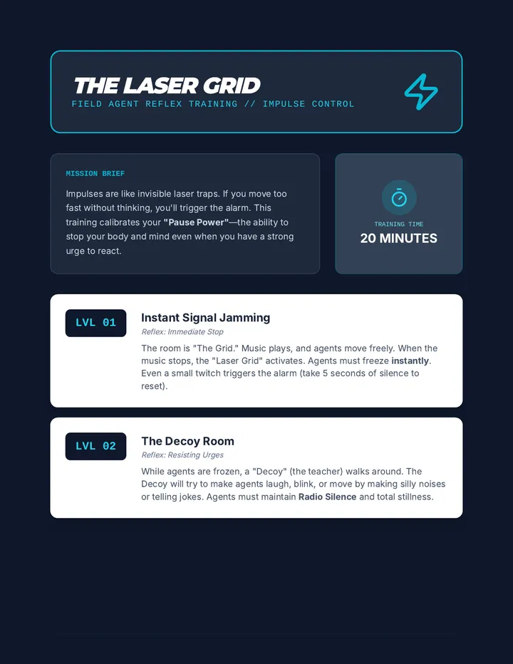 Laser Grid Challenge Game