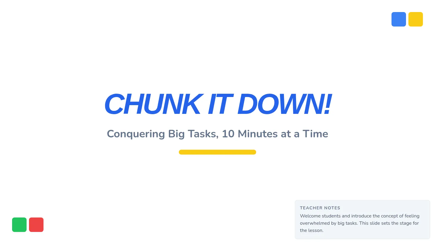 Chunk It Down Slides