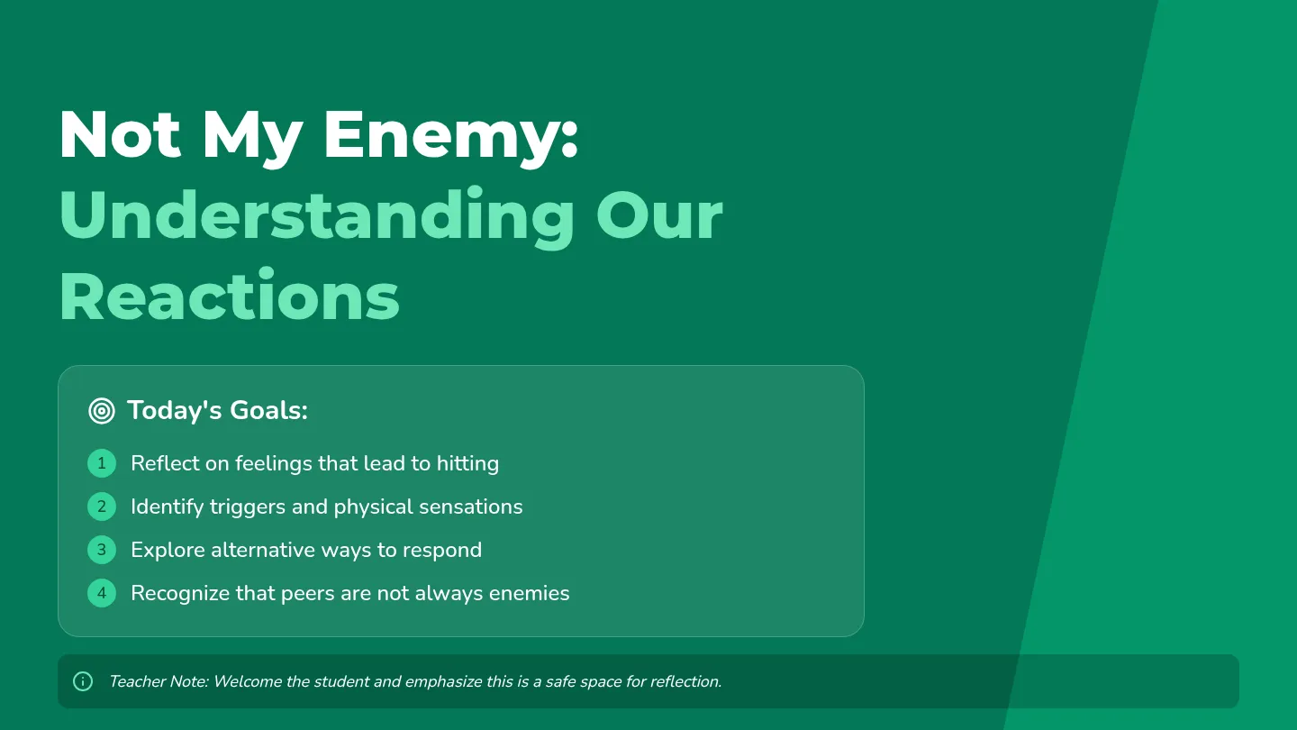 Not My Enemy Slides Presentation
