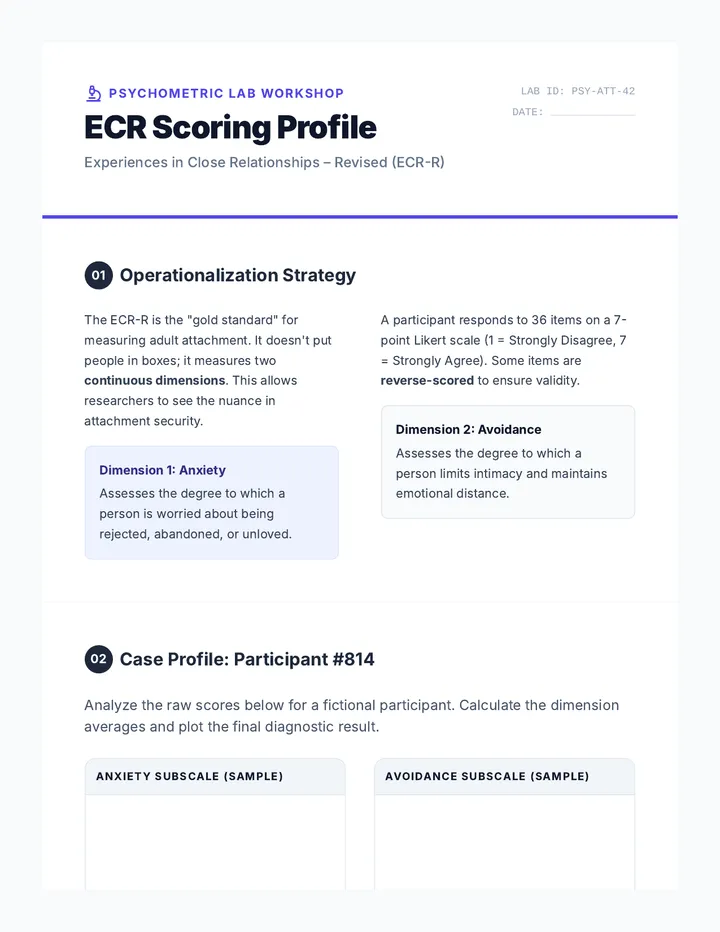 ECR Scoring Workshop Handout