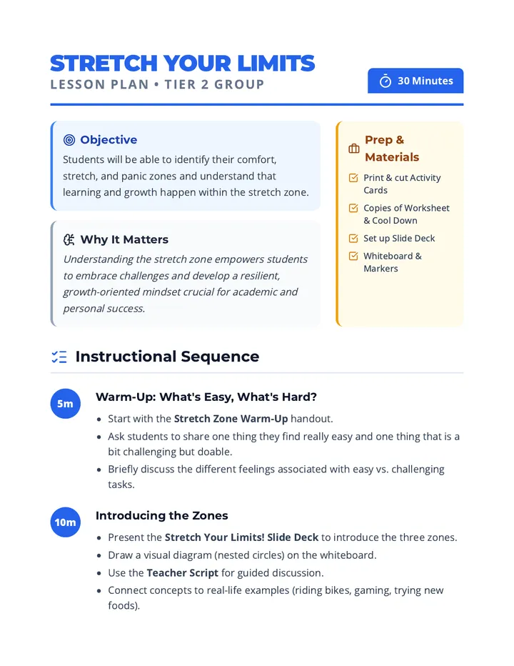 Stretch Lesson Plan