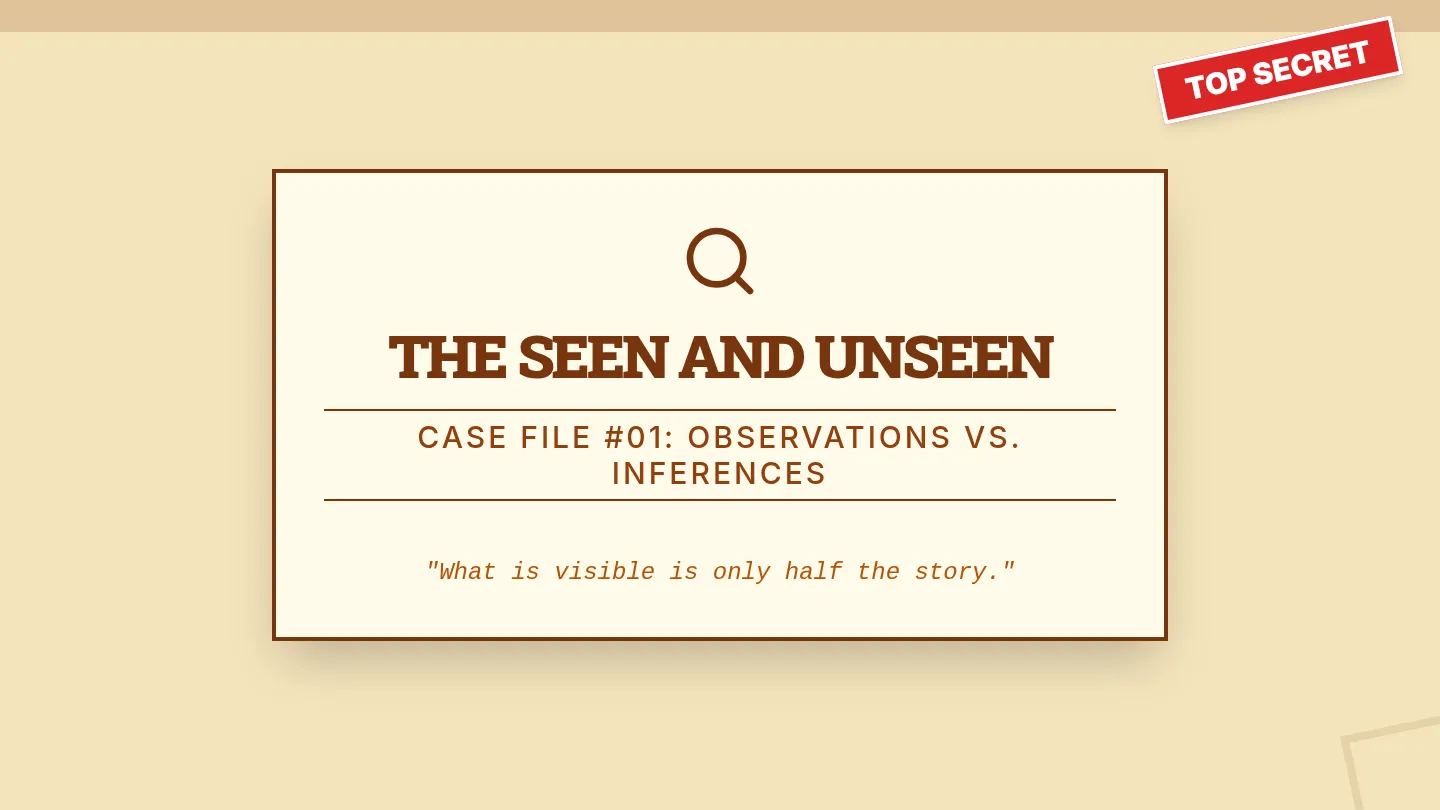 Scene Investigation Slides