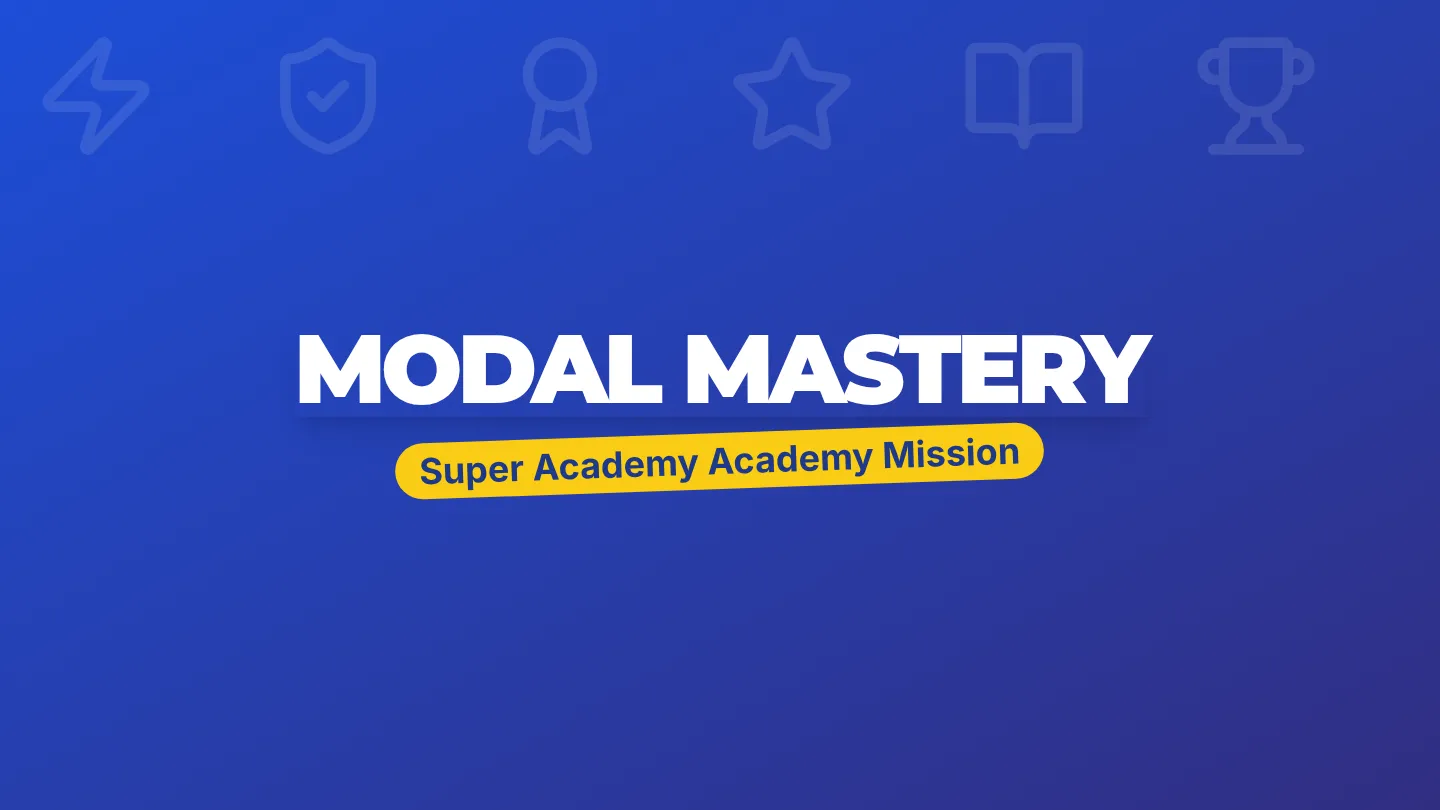 Modal Mastery Slides