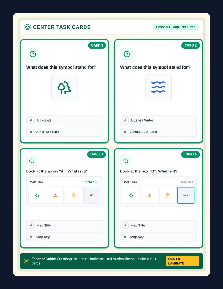 Symbol Quest Task Cards