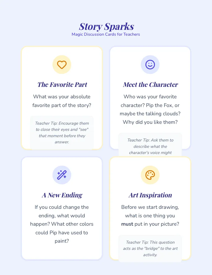 Story Sparks Discussion Cards