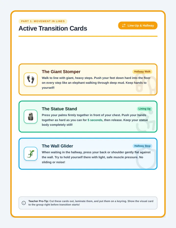 Active Transition Cards