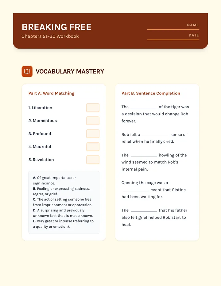 Breaking Free Workbook