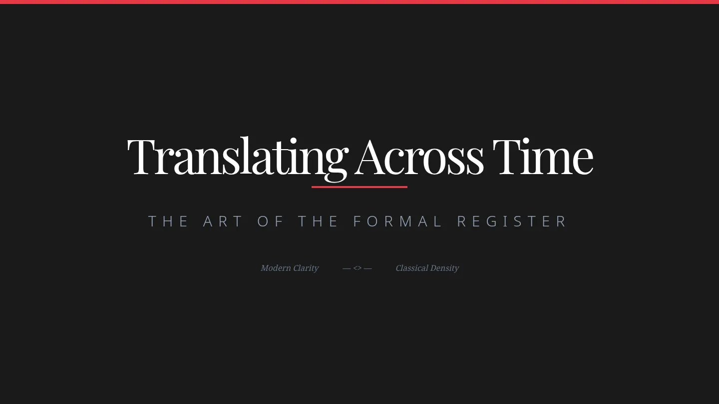 Stylistic Shift Slides