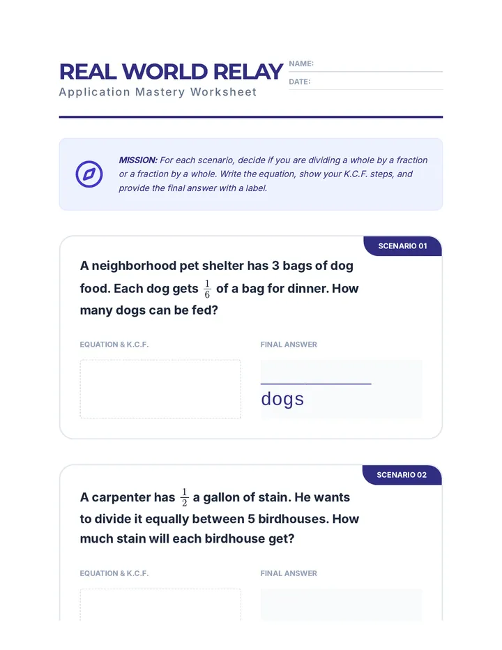 Real World Relay Worksheet Check