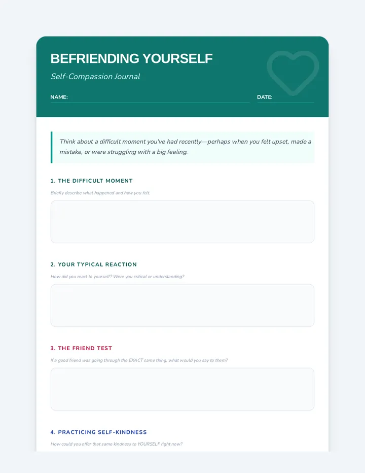 Self-Compassion Journal