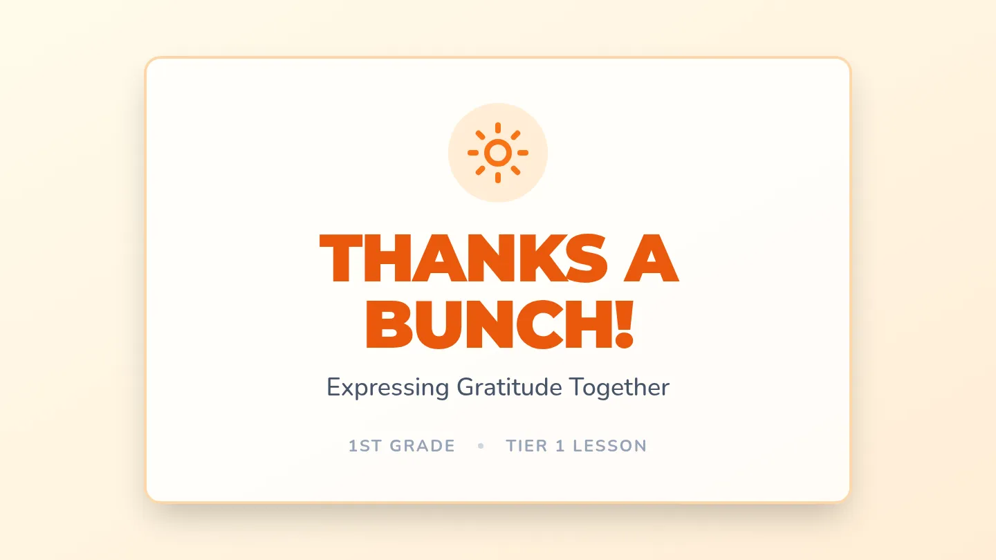 Thanks a Bunch Slides