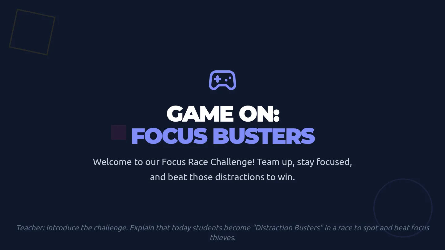 Game On Focus Slides