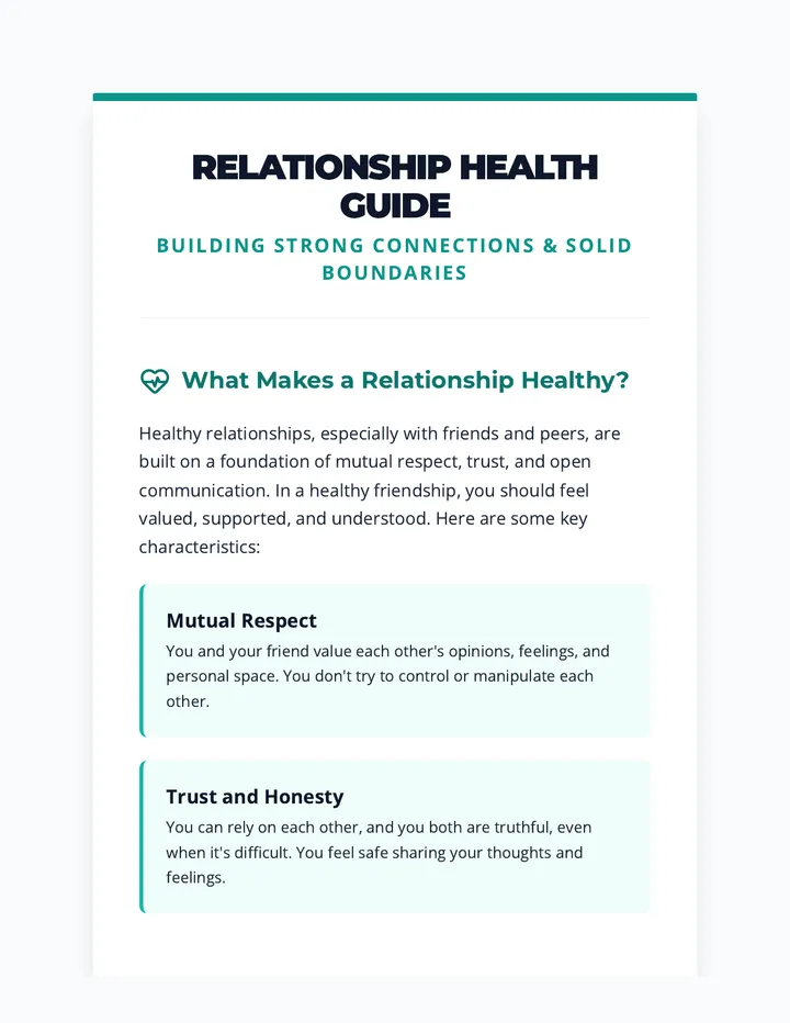 Relationship Health Reading