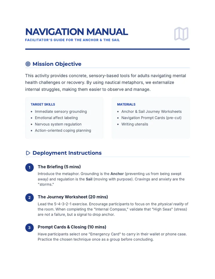 Facilitator Navigation Guide