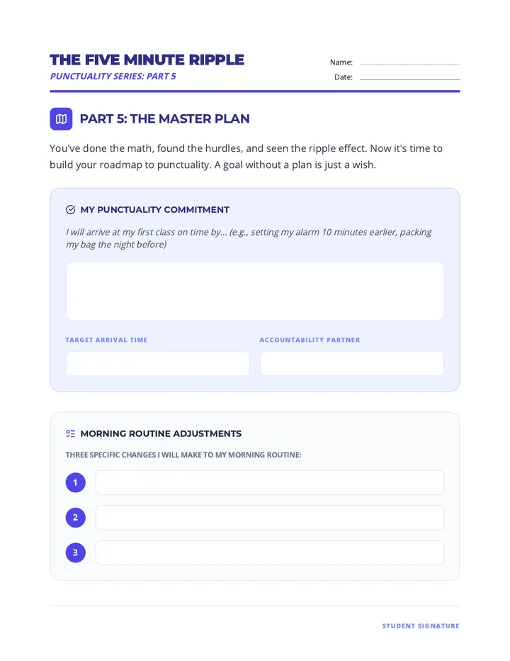 Ripple Part 5 Action Plan Worksheet