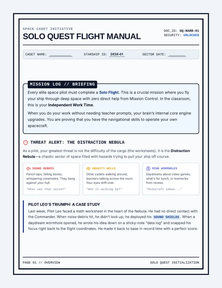 Solo Quest Narrative Guide