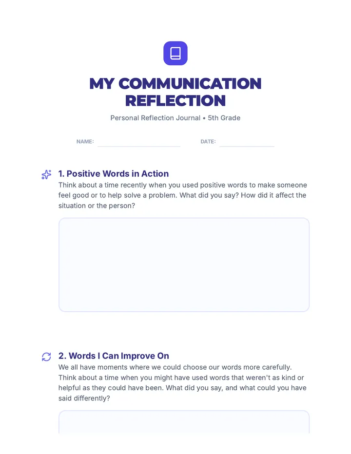 My Communication Reflection Journal