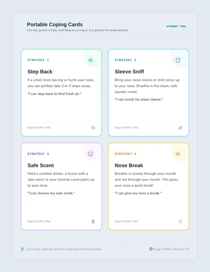 Super Sniffer Coping Cards